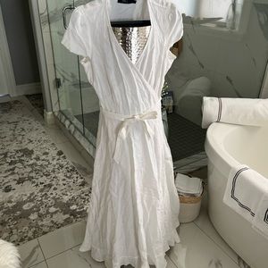 Polo Ralph Lauren white linen  dress  brand new unworn no tags